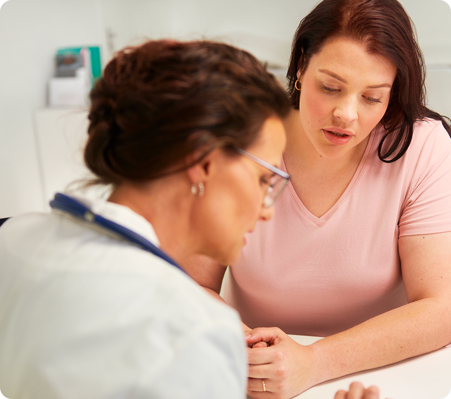 patient and doctor discussing