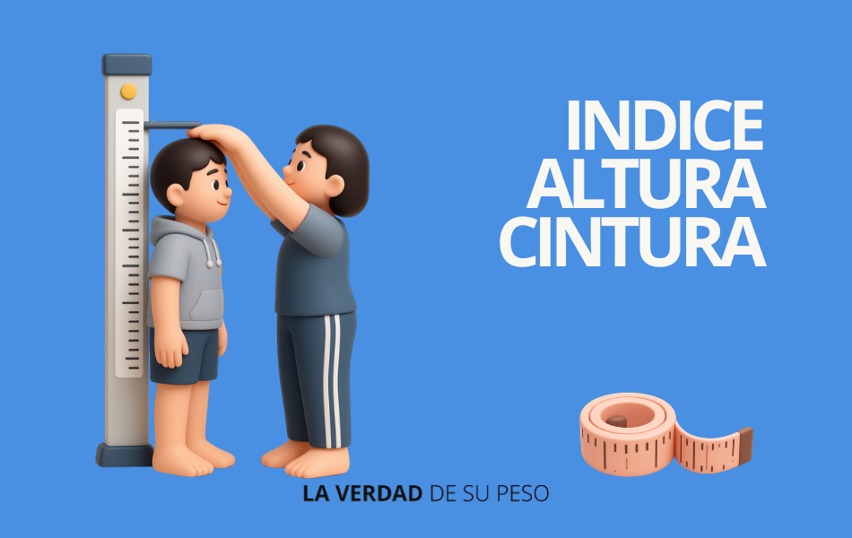 Niño con sobrepeso siendo medido por su mamá para poder calcular el IAC Generado con IA