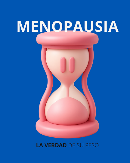 Un reloj biologico simulando la menopausia y como afecta en el peso y cuerpo a las mujeres